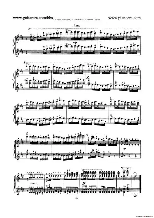 spanish dances op.12(西班牙舞曲·四手联弹版)32