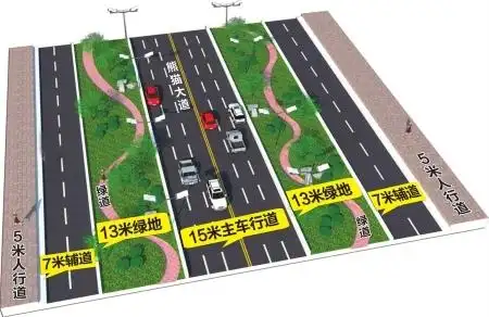 成都熊猫大道拓宽改造启动 万棵行道树昨起搬家