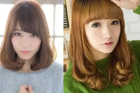 梨花内扣两个卷什么样的脸型适合