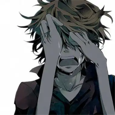 哭泣伤感流泪的动漫男生头像图片 看着让人心疼的动漫男头合集