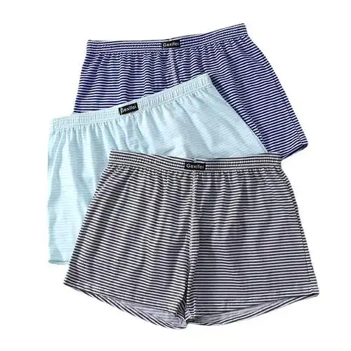 大短裤 男孩内裤 衩睡裤 男生中大童睡觉穿 男士 阿罗裤 宽松纯棉大码