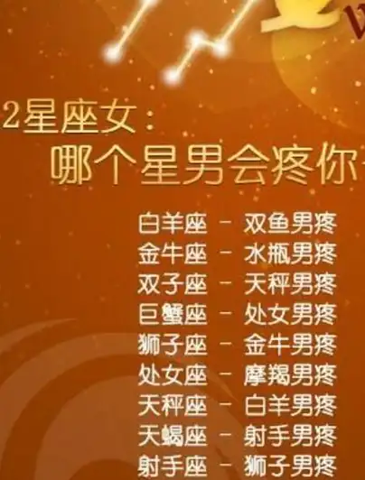 12星座谁会疼爱你一生?谁最骚气?谁是好老公?