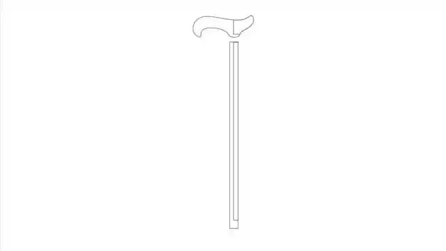 手杖简笔画怎么画手杖简笔画顺序