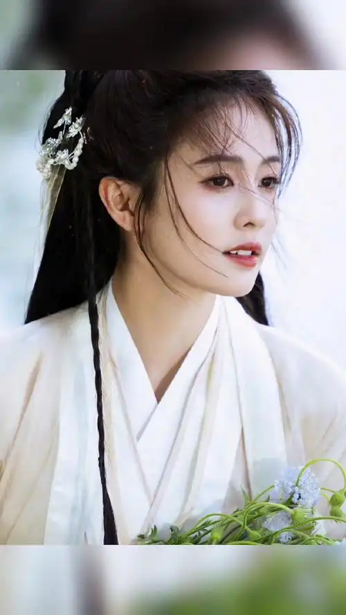 好看明星#白鹿.古风白衣