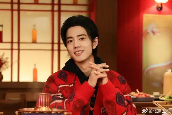 红衣肖战祝你新年红红火火##肖战新年妆