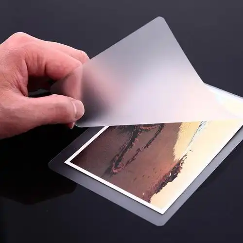 文仪易购a4塑封膜相片过塑膜护卡膜6.5c过胶膜护卡膜6.5丝20张