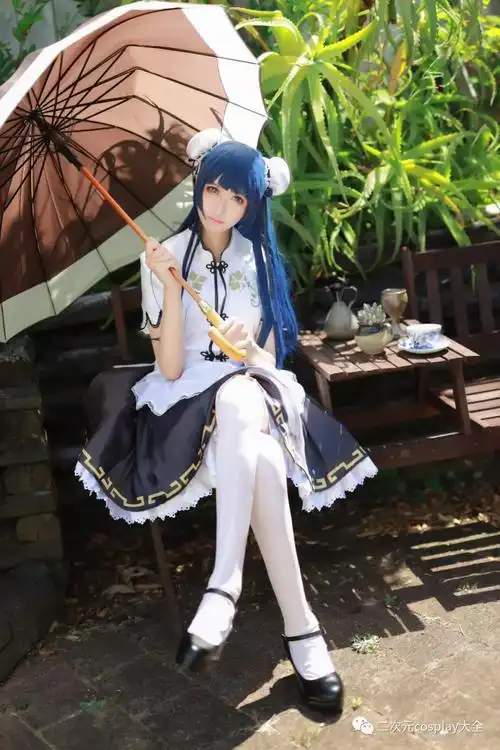 女装大佬化身旗袍小可爱lovelive津岛善子cos