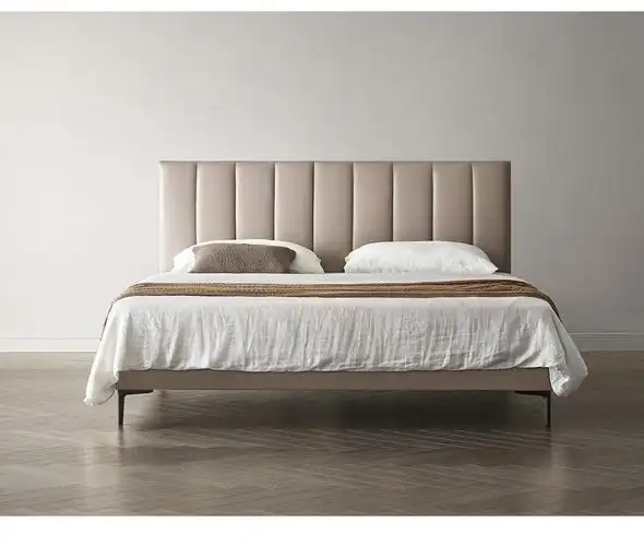 优依福2022新款北欧皮床双人床意式软床现代简约实木小户型主卧室婚床