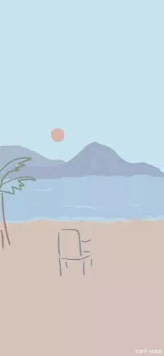 壁纸|颜色系列 治愈系淡蓝风格手机高清壁纸