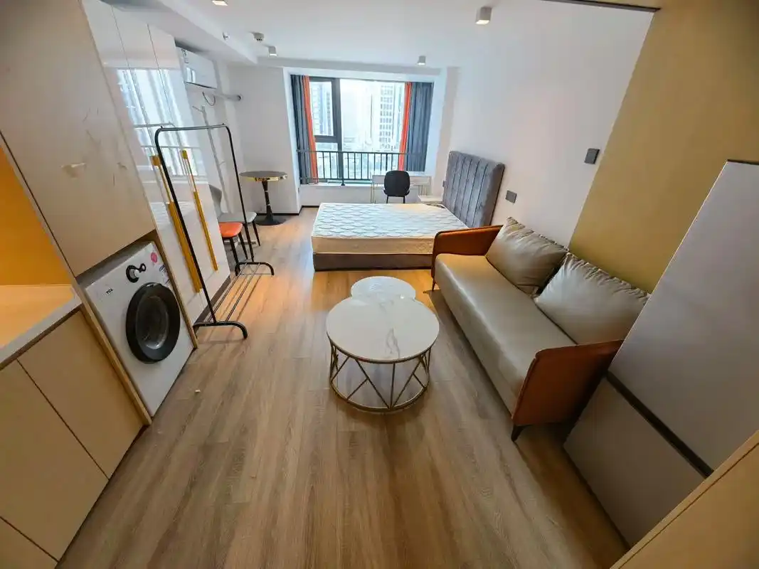 运河万科中心精装公寓出租,短租半年.2810圆子拎包入住,附 - 抖音