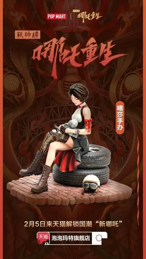 哪吒重生泡泡玛特解锁哪吒李云祥混血萝莉喀莎