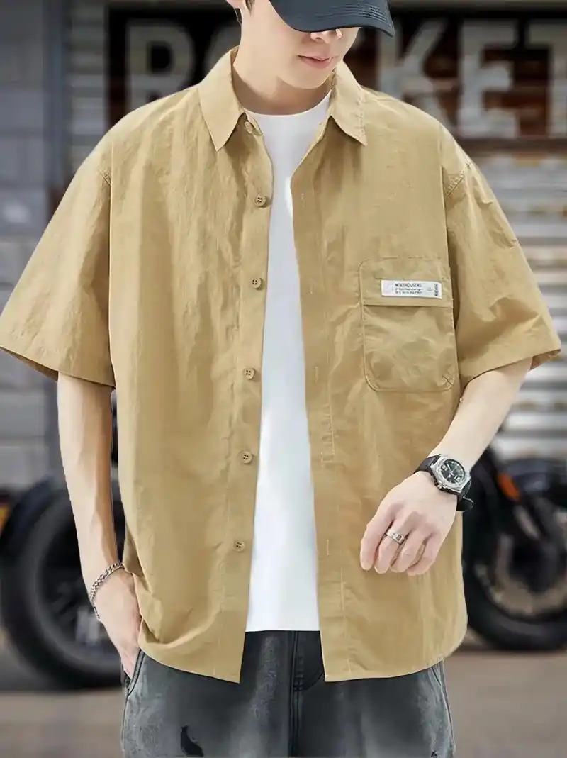 男士时尚穿搭之短袖衬衫