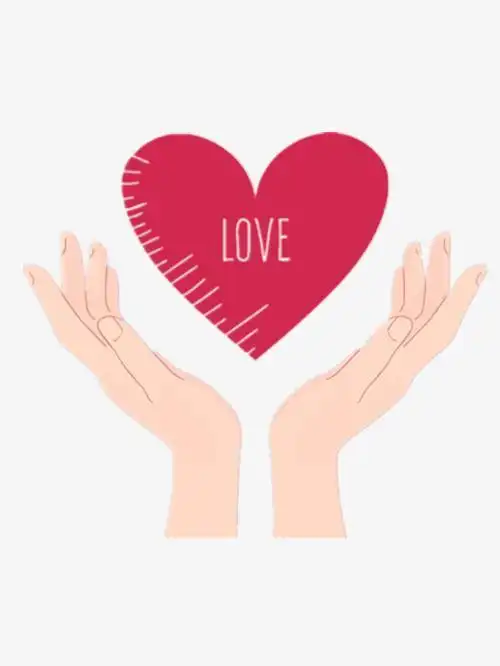 人一只手托心的简笔画