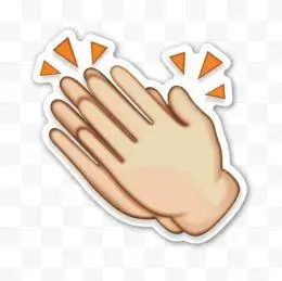 鼓掌png素材透明免抠图片-卡通手绘