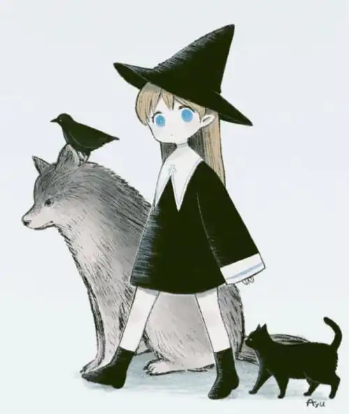 q版动漫可爱萌趣小女巫