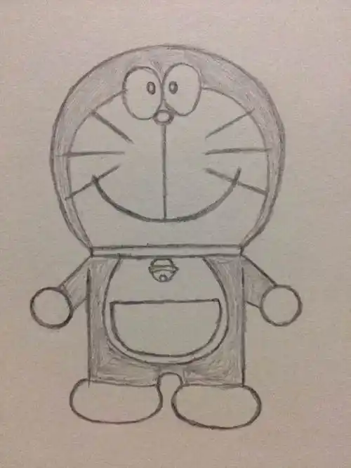 哆啦a梦简笔画 哆啦a梦简笔画带颜色