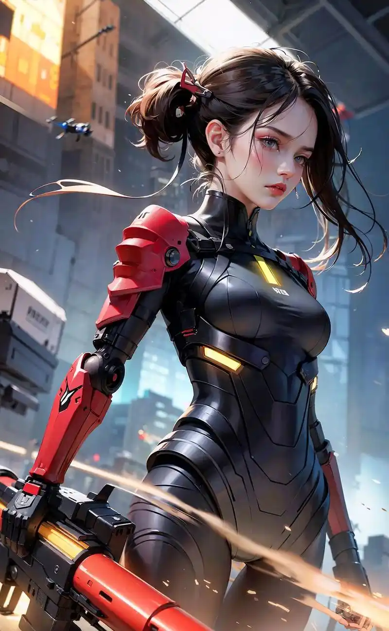 ai绘画 赛博朋克2077 机械少女