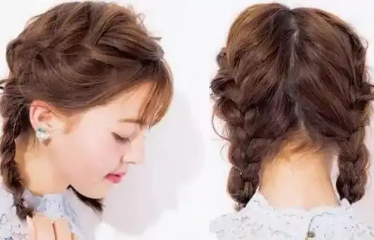 怎么编麻花辫好看 森系双麻花辫可爱不显老_编发发型 - 美发站