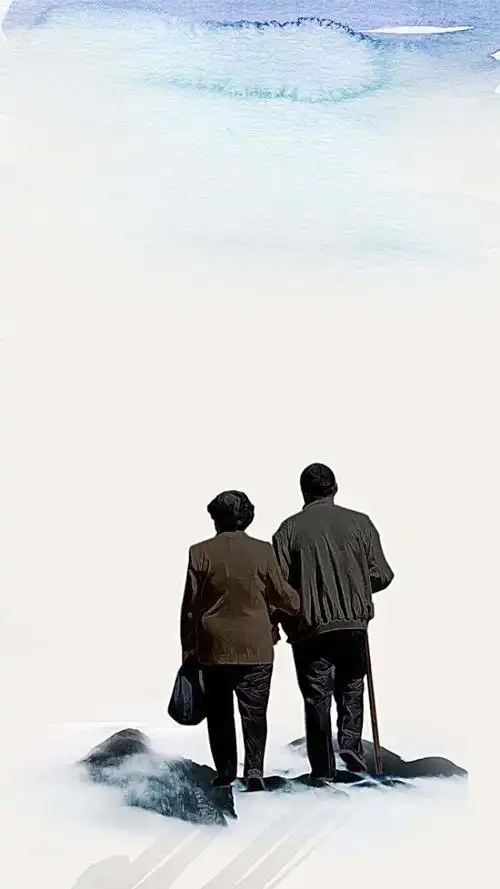 你站在小路的这一端,看着他逐渐消失在小路转弯的地方,而且,他用背影