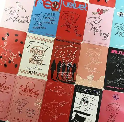 redvelvet专辑小卡背面