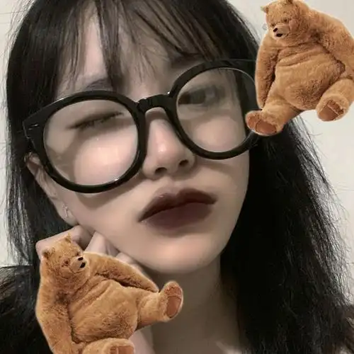 念七眼镜控斯文女生头像