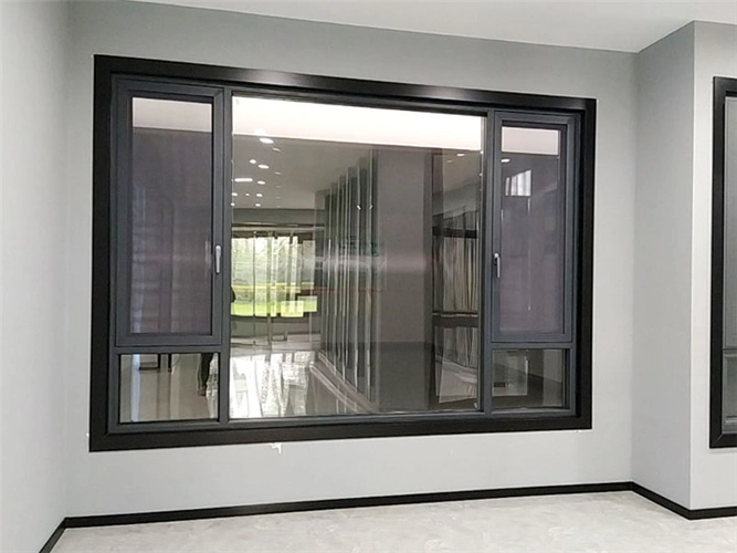 坚美断桥108系列窗纱一体平开窗桂林建丰铝合金门窗厂家
