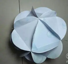 圆形立体折纸图片 手工折纸大全-普车都