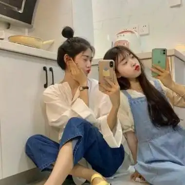qq头像闺蜜2人一人一张唯美可爱闺蜜姐妹图片