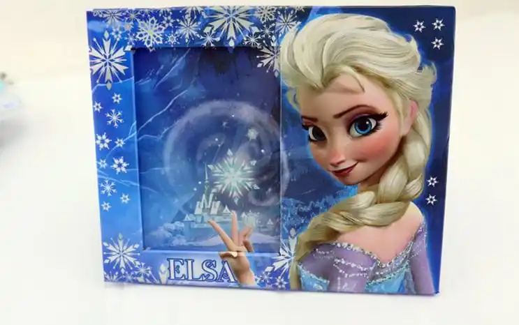 批发迪斯尼冰雪女王相框 可定做赠品用 opp袋纸板装