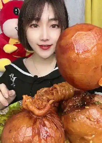 美食吃播羊肚包羊脑