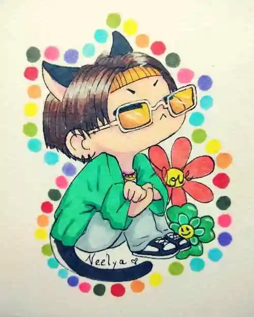 闵玧其手绘,搜图不易,留图请点赞,专辑内所有图片均有才阿米所绘,我