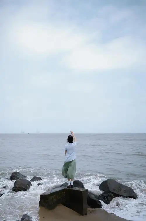 日系海边人像写真 乌龙茶