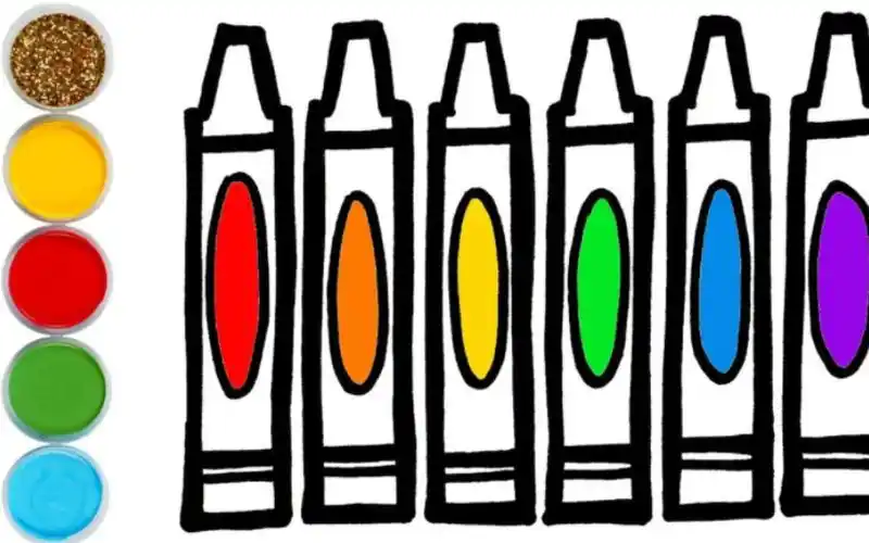 宝宝如何绘画调色板画笔颜料?儿童绘画工具简笔画着色启蒙