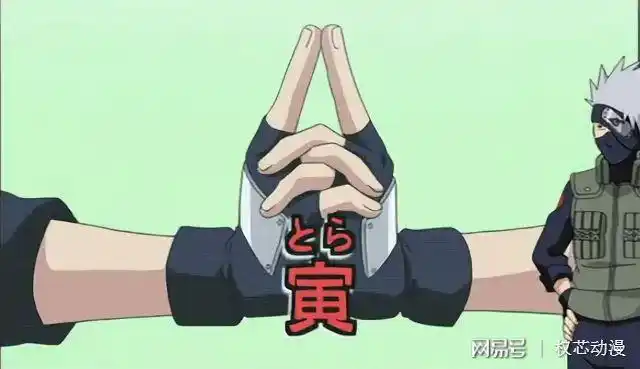 接下来重点来了哦,卡卡西正式介绍这个忍术发动需要的六个印,那就是巳