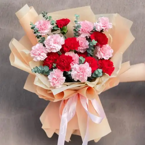 南充花店康乃馨花束还可以这样搭配