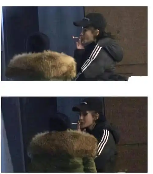 angelababy(杨颖)抽烟现场被拍,网友:挺熟练啊!