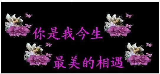 爱你,一心一意;爱你,一生一世;遇见你,是我今生最美的缘