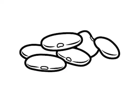 大豆黄豆简笔画的画法图片