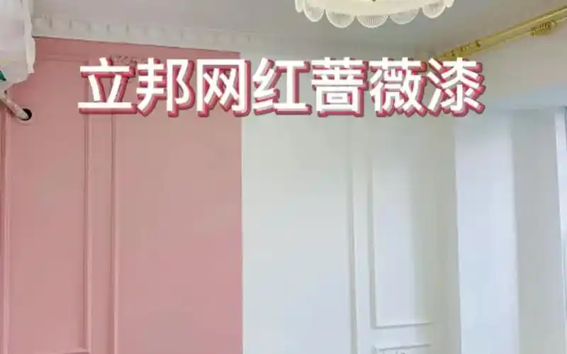法式装修—立邦网红蔷薇色乳胶漆上墙