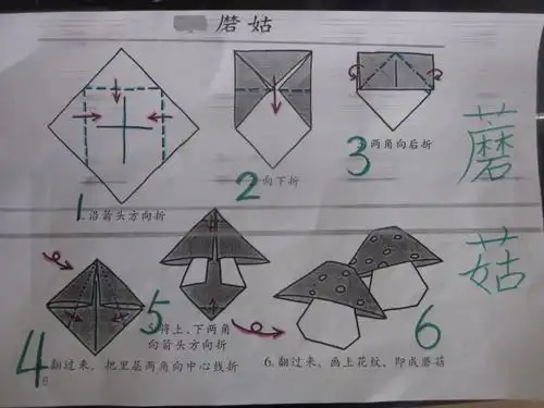 祭祀莲花官帽手工折纸法