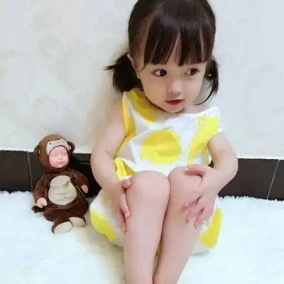 卖萌可爱小女孩照片头像