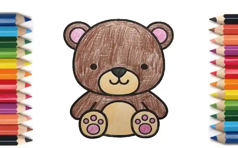 【coloring】bear 【塗り絵】くま 【涂色】熊 #coloring 1183