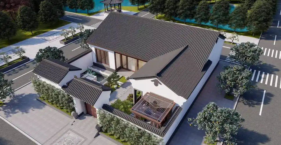 原创9套仿古四合院设计图传统与现代的碰撞美