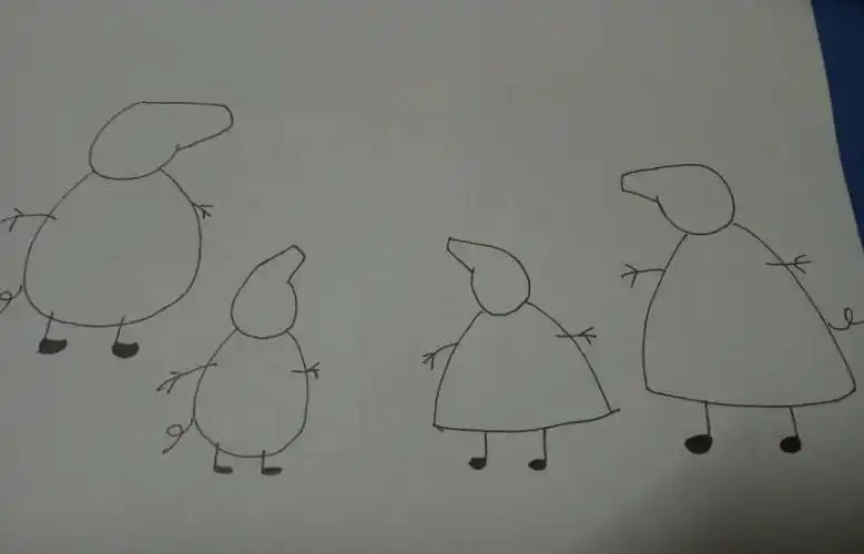 比一比谁大谁小简笔画