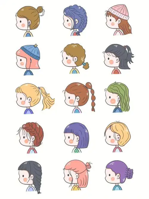 q版头像侧面头像绘制思路