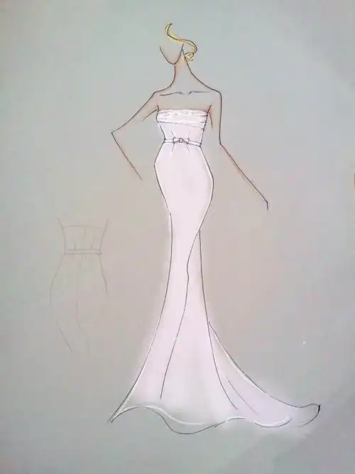 礼服手稿-婚纱礼服设计-服装设计