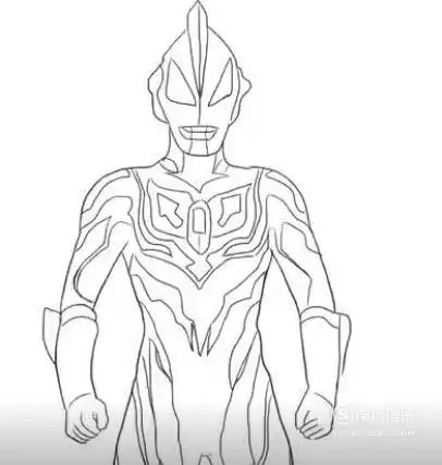 捷德奥特曼怎么画简单