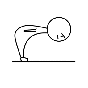 火柴人弯腰鞠躬gif-发表情