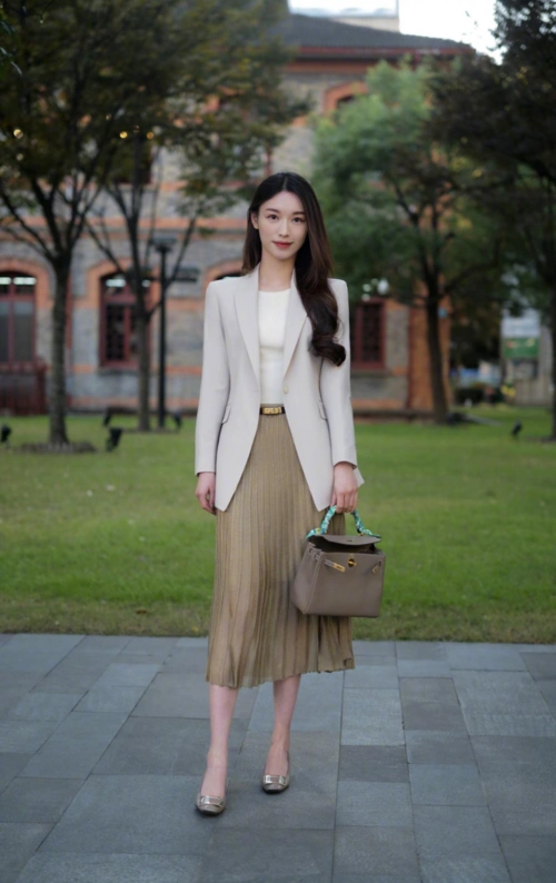 职场女人学会4组夏日西服穿搭术想要的舒适优雅都会有