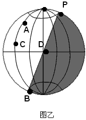读地球公转示意图和地球光照侧视图回答下列问题1图甲中abcd